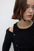 Carica l'immagine nel visualizzatore di Gallery, Setta Top - Black "RITA ROW"