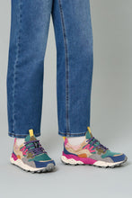 Carica l'immagine nel visualizzatore di Gallery, Sneaker Yamano 3 Woman Petrole-Stone Beige “ FLOWER MOUNTAIN”