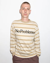 Carica l'immagine nel visualizzatore di Gallery, No Problemo Striped LS Tee Sand "NO PROBLEMO"
