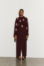 Carica l'immagine nel visualizzatore di Gallery, Pantalone Burgundy "ISABELLE BLANCHE"
