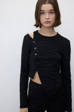 Carica l'immagine nel visualizzatore di Gallery, Setta Top - Black "RITA ROW"

