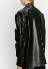 Carica l&#39;immagine nel visualizzatore di Gallery, Blazer Ecopelle &quot;ISABELLE BLANCHE&quot;

