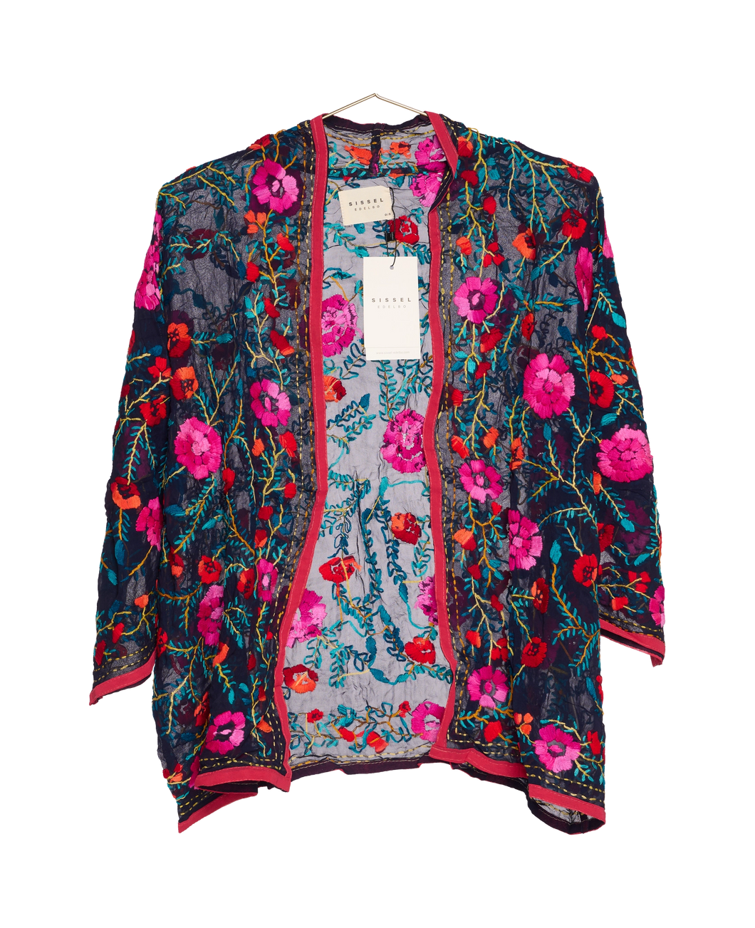 Chennai Mini Kimono blue\fucsia 
