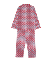 Carica l'immagine nel visualizzatore di Gallery, Nuit Pyjamas Set cotton red lavender "SISSEL EDELBO"
