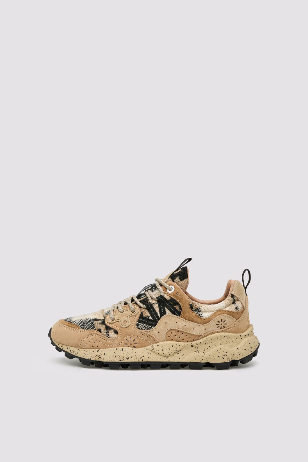 Sneakers YAMANO 3 WOMAN Suede-Woolen Knitting Braids 
