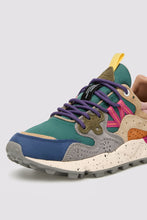 Carica l&#39;immagine nel visualizzatore di Gallery, Sneaker Yamano 3 Woman Petrole-Stone Beige “ FLOWER MOUNTAIN”
